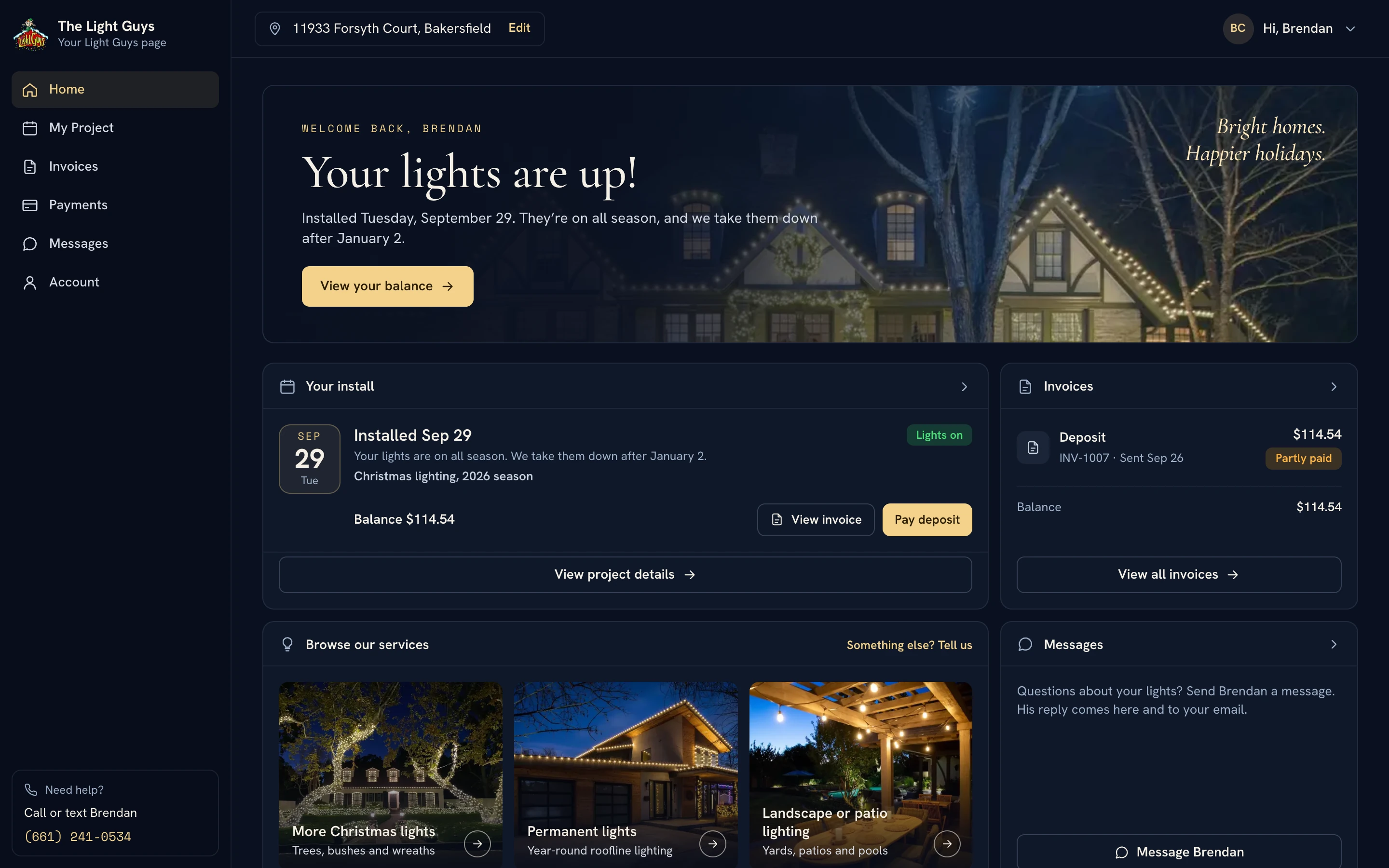 Light Ops product screen
